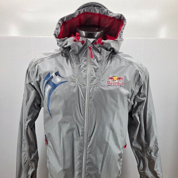 Puma Red Bull Racing Team Rain Silver Vintage Jacket Men’s Sz Medium - Picture 1 of 15